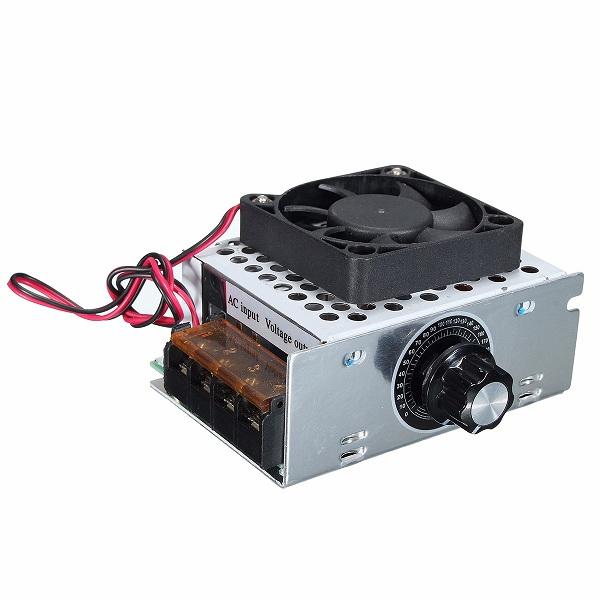 4000W 220V AC SCR Elektrische Spannungsregler Motor Drehzahlregler Neu