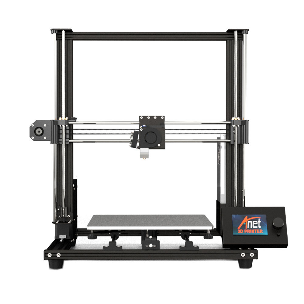 Anet&reg; A8 Plus DIY 3D-printerset 300 * 300 * 350mm Afdrukformaat met magnetisch beweegbaar scherm / Dubbele Z-as Ondersteuning Riemafstelling