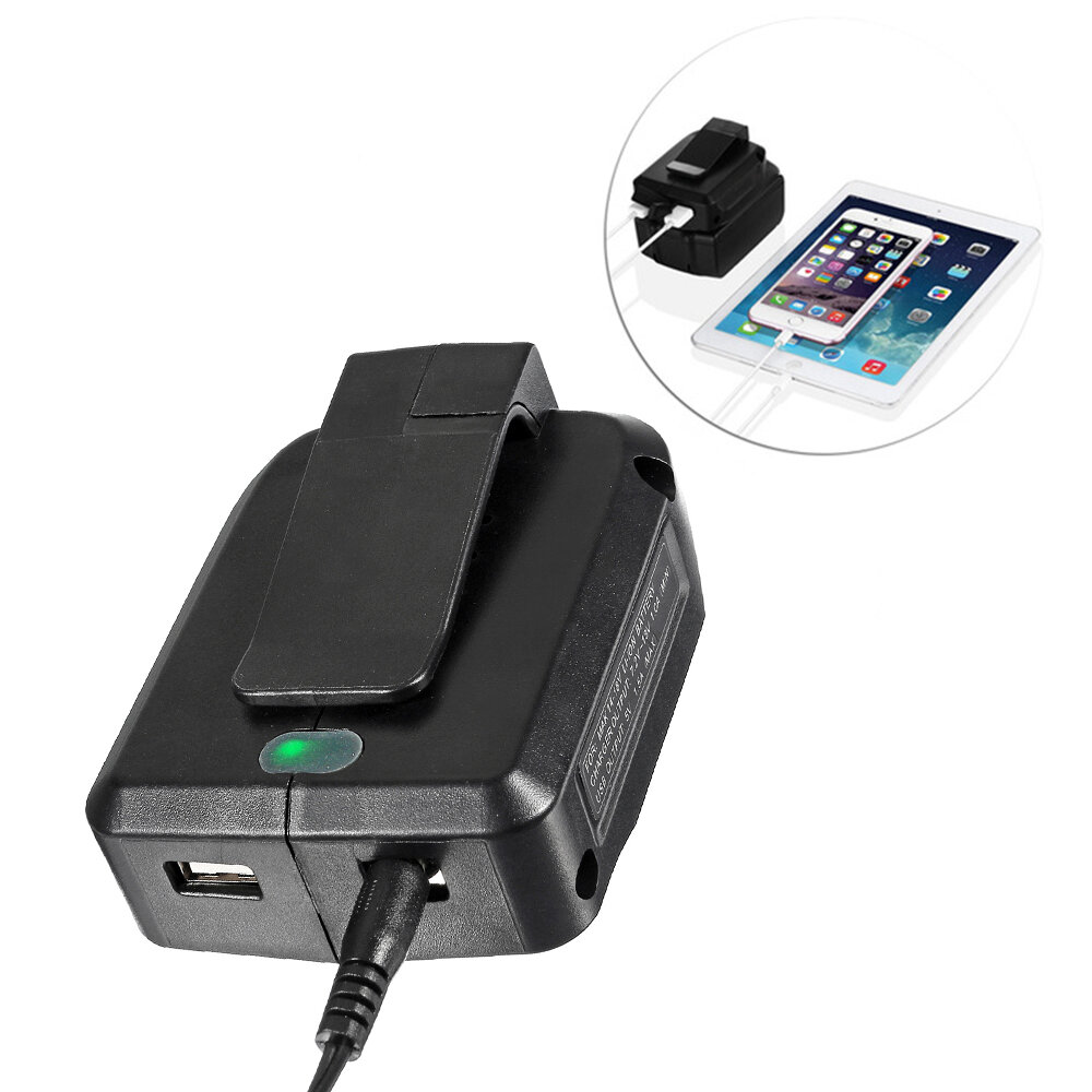 USB Mobile battery charger adaptor for Makita 14.4V 18V BL1830 BL1815 Li-ion bat