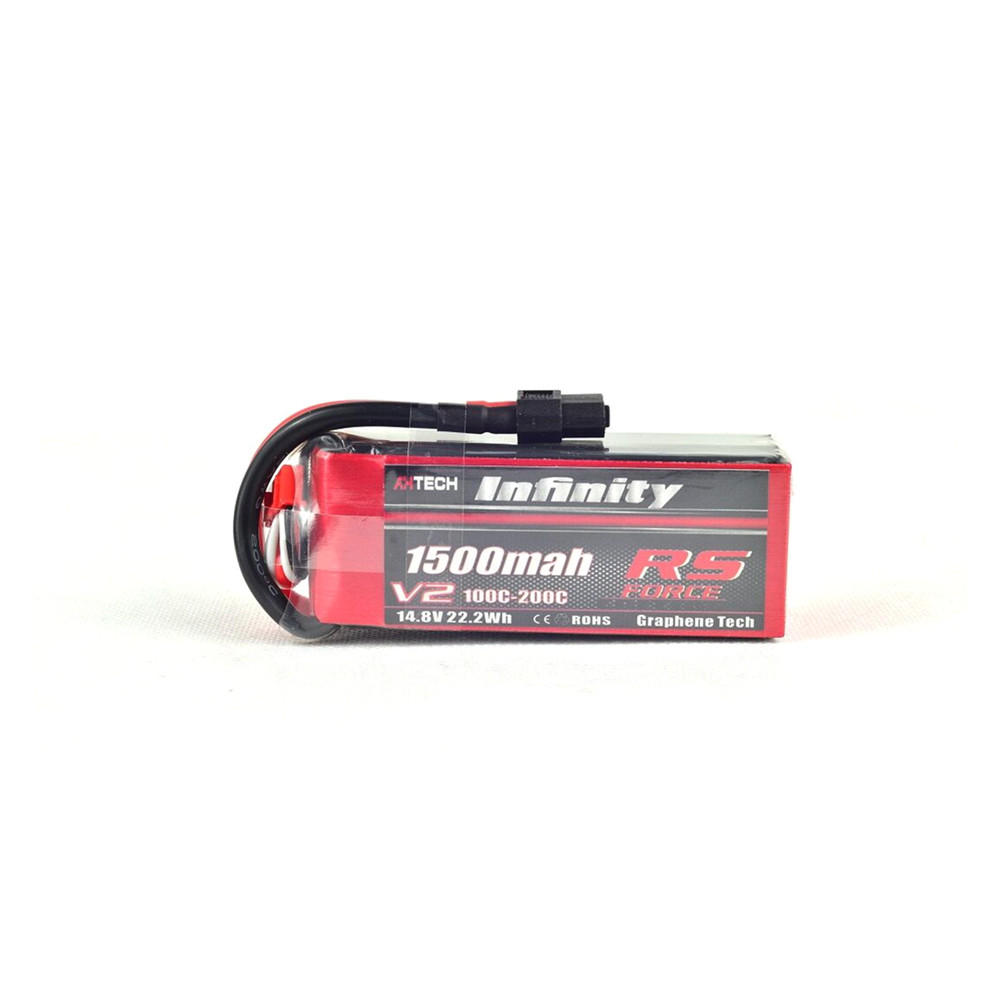 AHTECH Infinity 1500mah 100C-200C 4S1P 14.8V RS FORCE EDITION Lipo البطارية for RC FPV Racing Drone AHTECH Infinity 1500mah 100C-200C 4S1P 14.8V RS FORCE EDITION Lipo البطارية for RC FPV Racing Drone