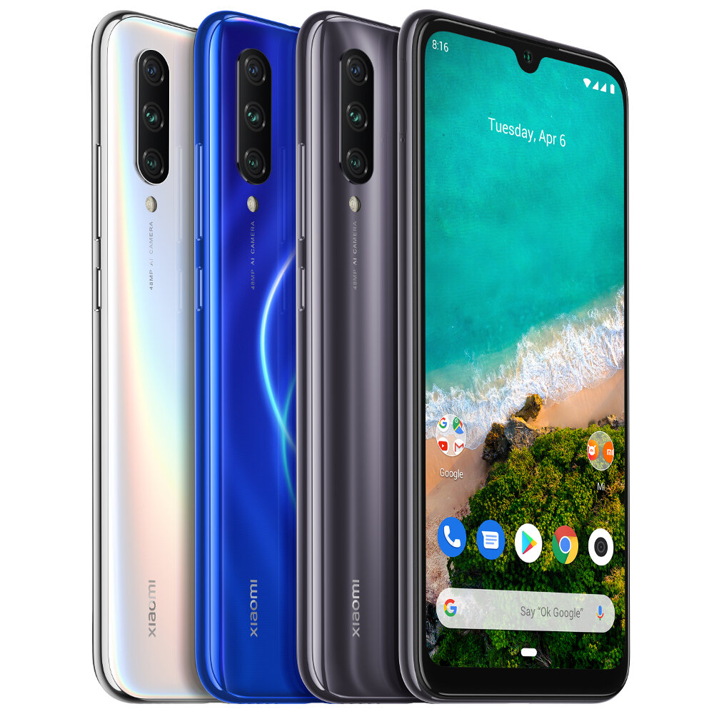 Xiaomi Mi A3 Global Version 6 088 Polegada Amoled 48mp Camera Traseira Traseira 4 Gb 128 Gb Snapdragon 665 Octa Core 4g Smartphone
