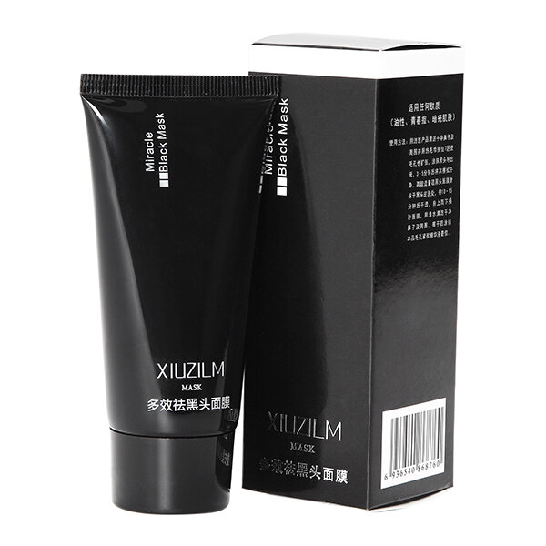 XIUZILM Blackhead Mask Mud Nose Face Black Clean Pore Peel Off Remover Deep Cleaner Purifying 