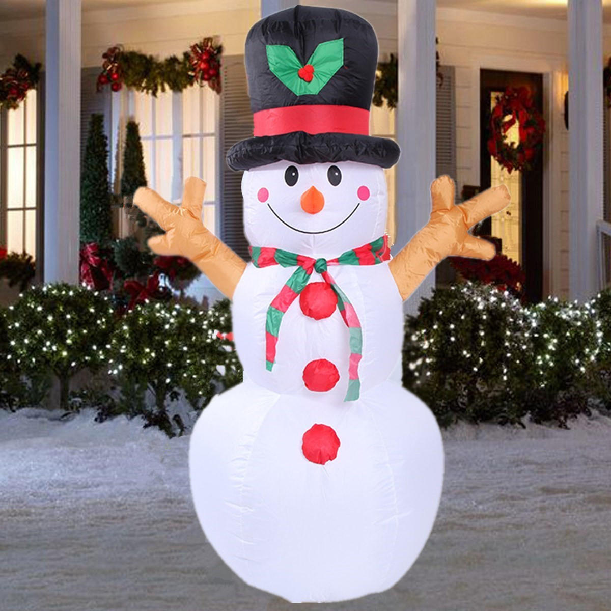160cm Led Inflatable Snowman Christmas Indoor Outdoor Home Yard 160cm Led Inflatable Snowman Christmas