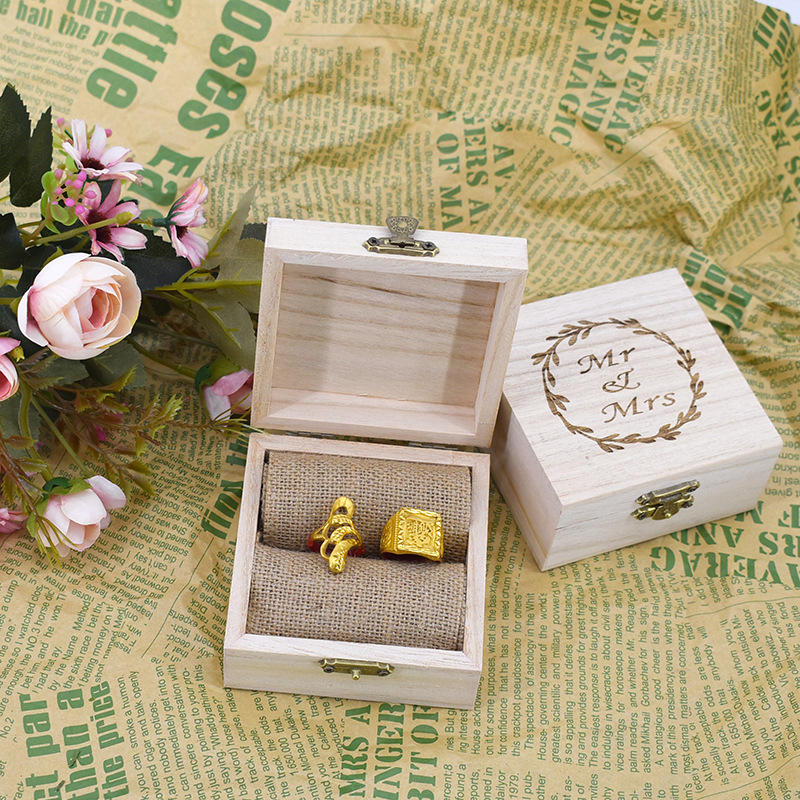 Personalized Wedding Ring Box Wooden Ring Box Wedding Decor Rustic