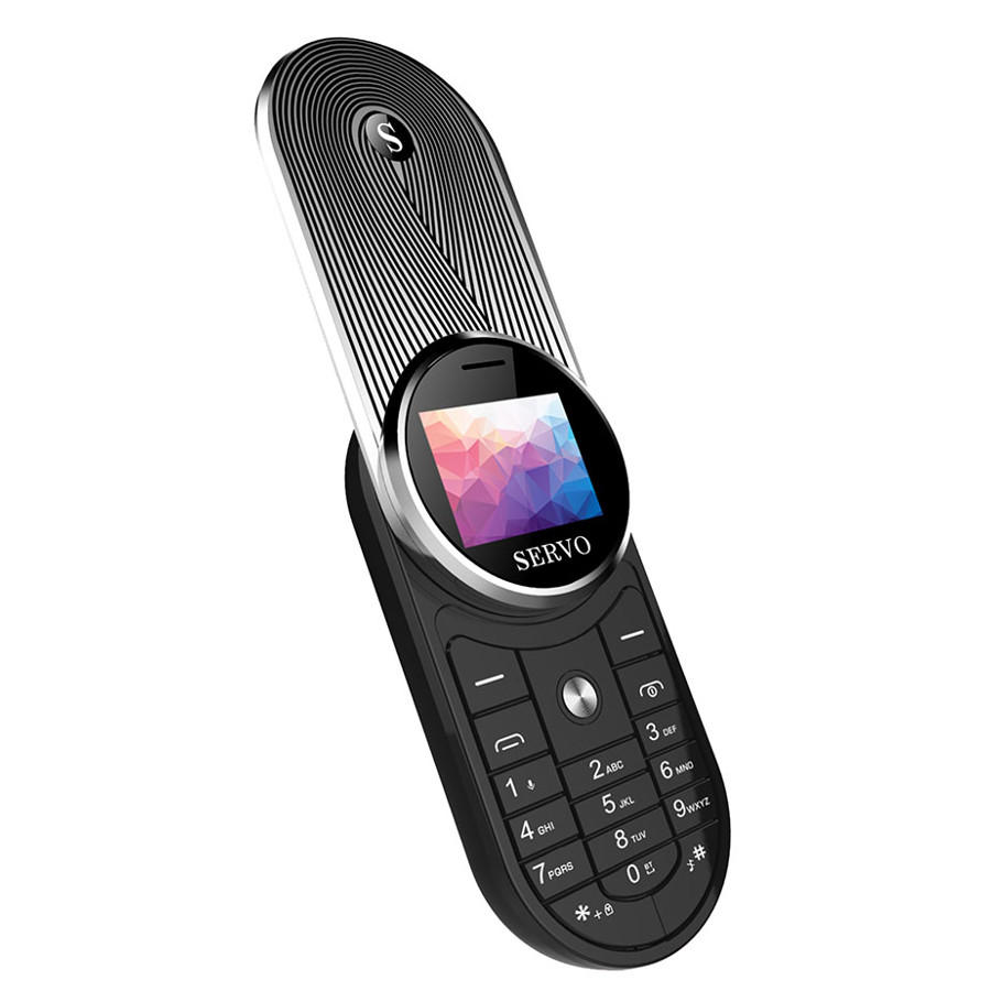SERVO AURA 360 &deg; drehbares Flip Phone BT Dialer FM Vibration als Spiegel One Schl&uuml;sselrekorder Dual Sim Mini Card Phone