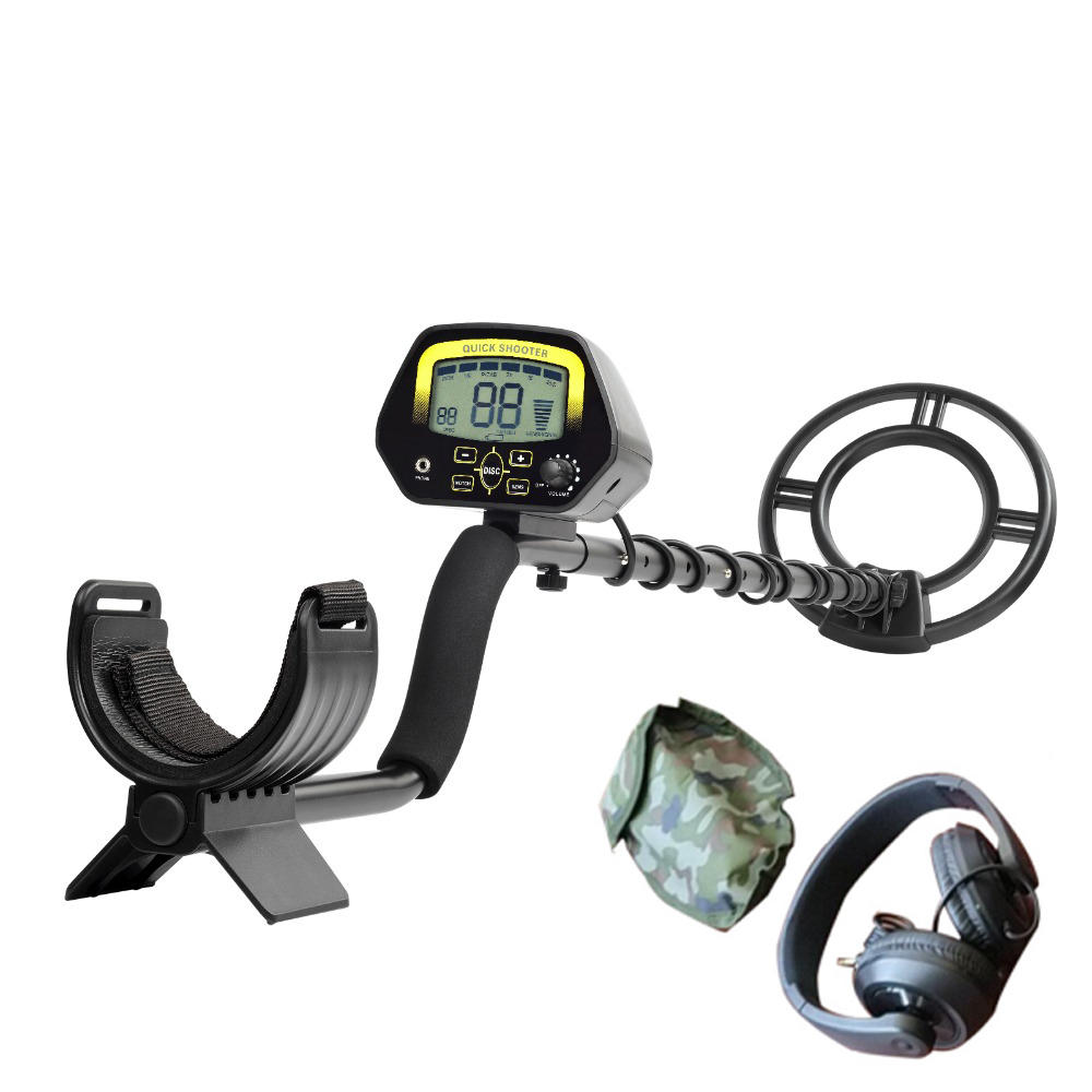 Nuevo detector de metales profesional con bobinas de oro de 2X Impermeable Treasure Hunter