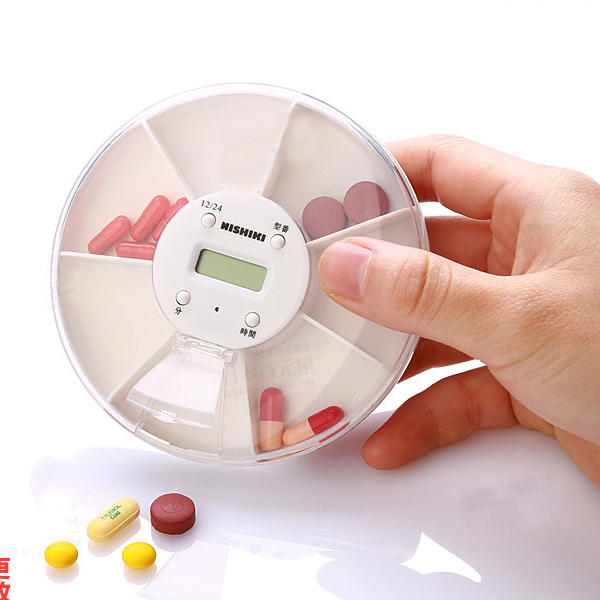 Xmund XD-PB2 Przypomnienie o czasowym opakowaniu 7 przegr&oacute;dek Przenośny pojemnik do przechowywania pojemnik&oacute;w na pigułki Pojemnik na pigułki