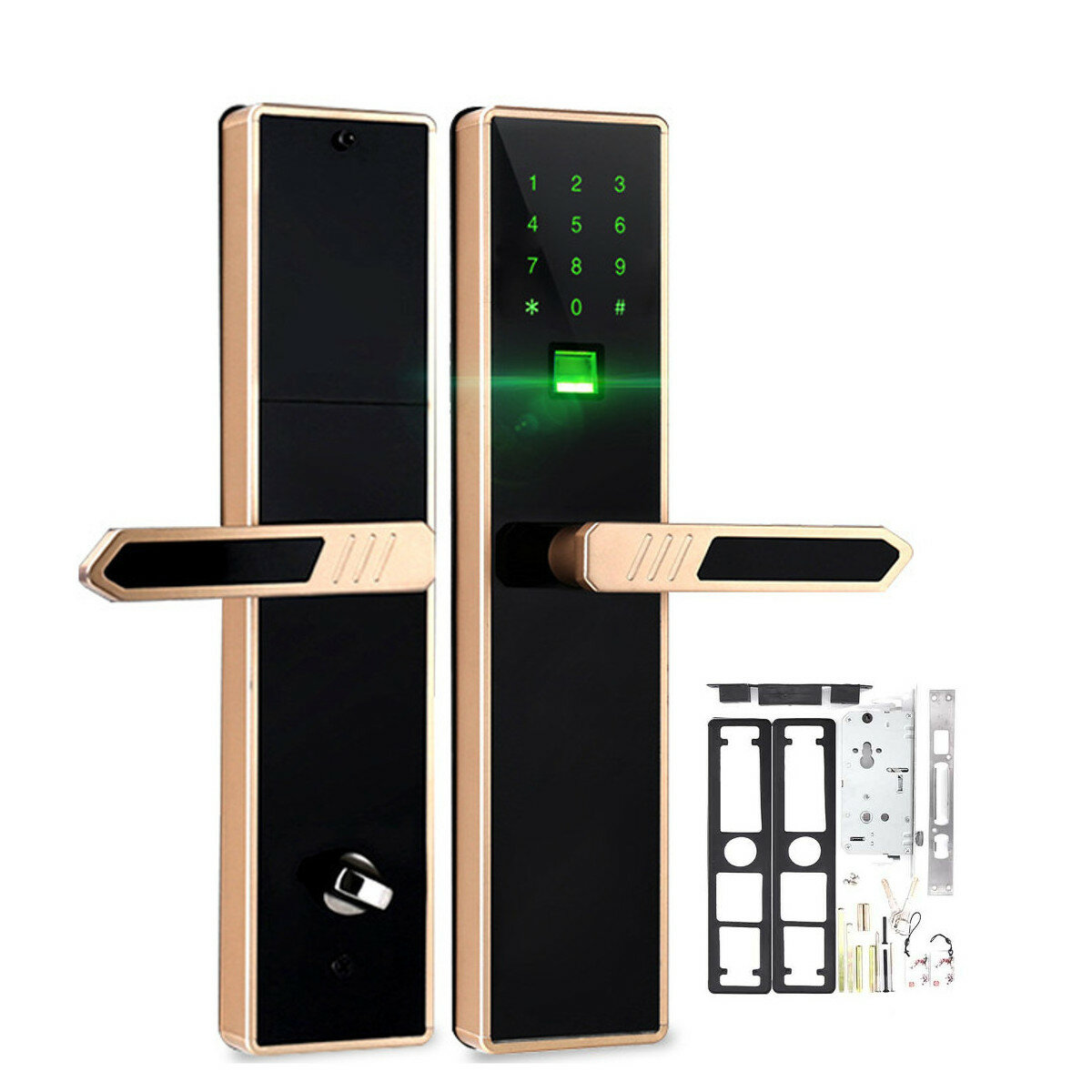 4 in1 Digital Smart Door Lock Security Anti-theft Aluminum Alloy Unlock Card