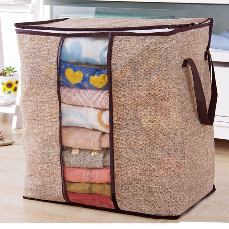 transparent clothes quilts folding storage bags