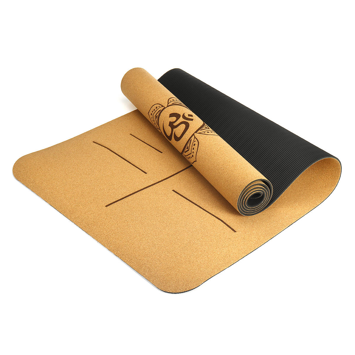 5mm Natural Cork Tpe Yoga Mat 183x61cm Yoga Mats At Banggood Sold