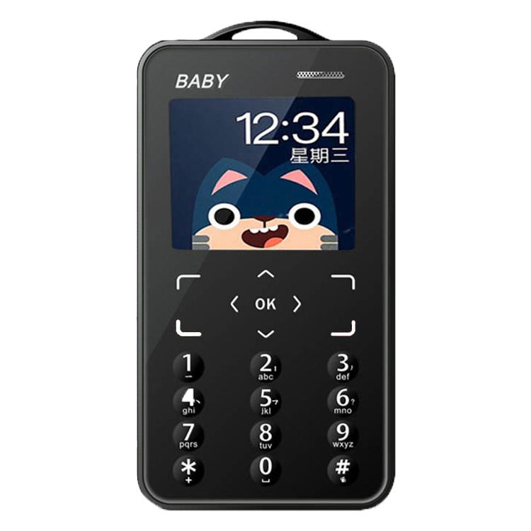 KUH T5 1,77 Pollici 500 mAh Dialer bluetooth FM Radio Lista nera Mini Card Telefono pi&ugrave; piccolo per bambini