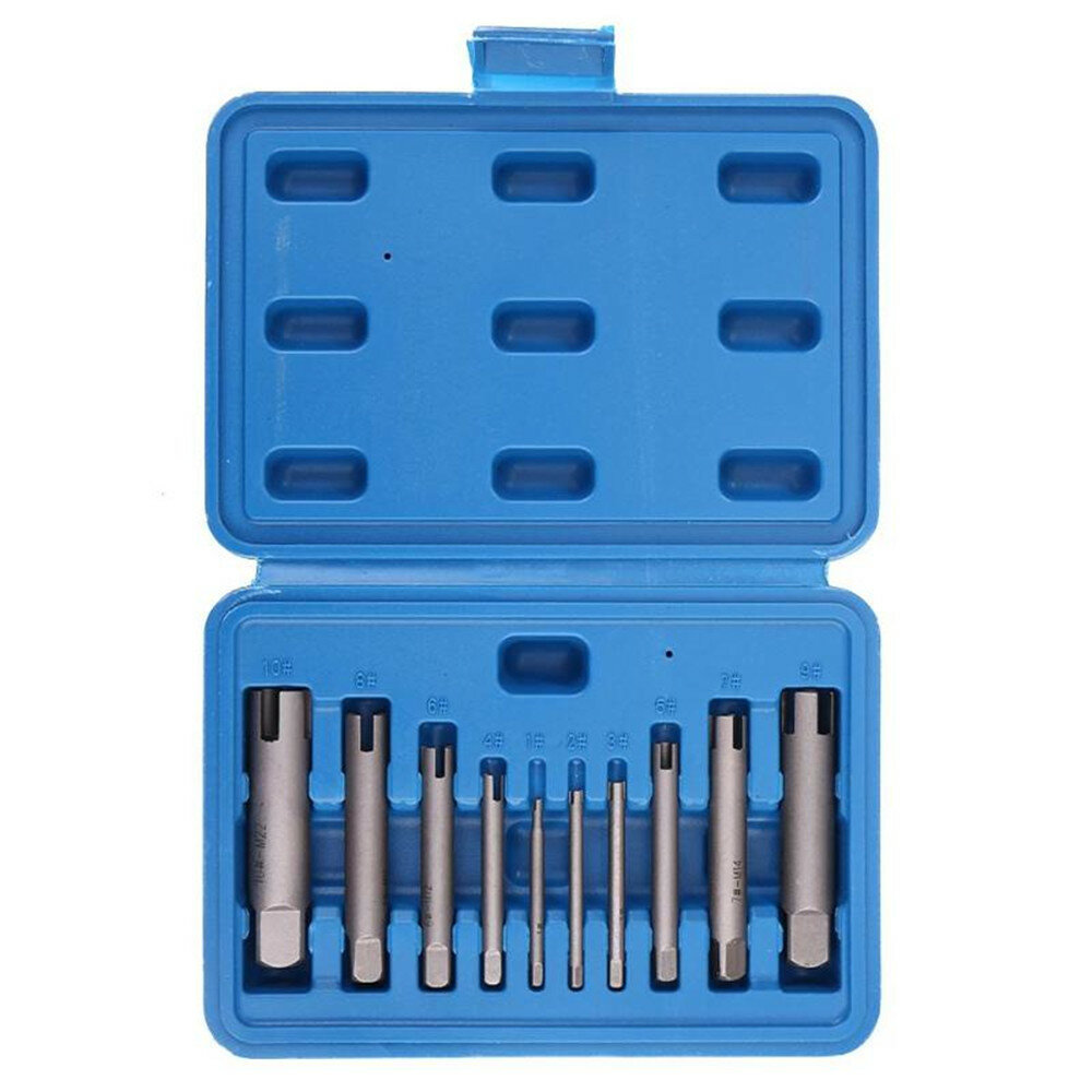 10 X Damaged Nut Bolt Remover Stud Extractor Broken Screw Removal Socket Wrench