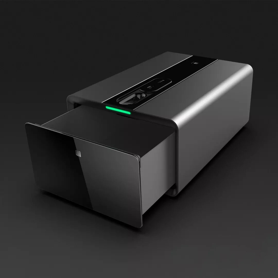 Qin PB-FV01 Smart Finger Vein Safe Box Intelligent bluetooth alarme &agrave; distance Verrouillage Mot de passe Tiroir de stockage de Xiaomi Youpin