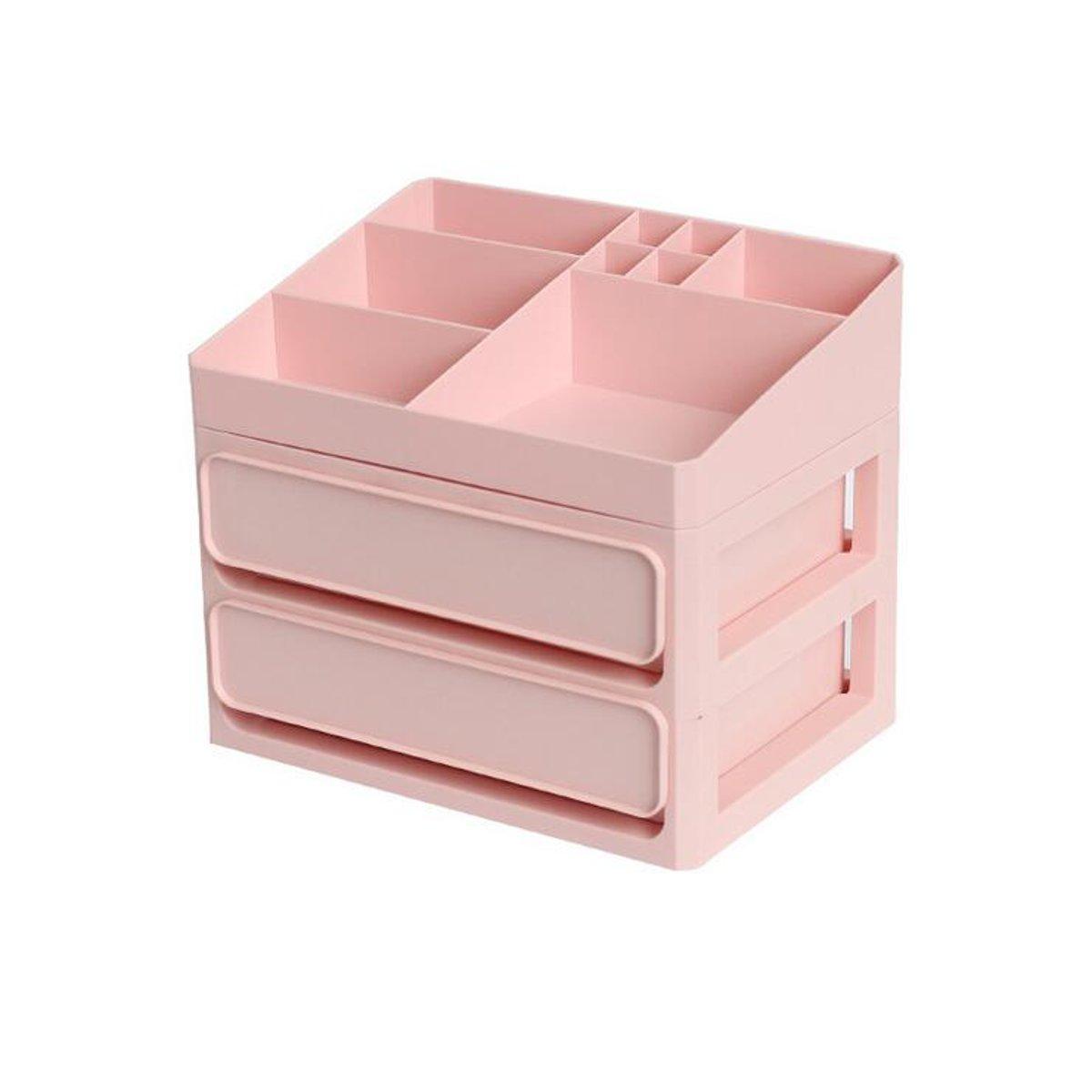 2 3 Layers Storage Box Pp Table Tidy Desktop Organizer Drawer Case