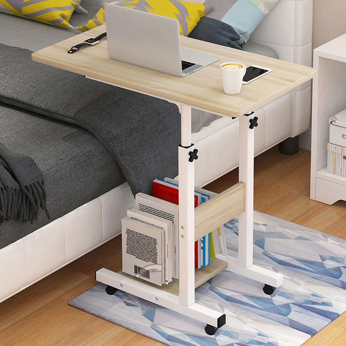 Moveable Laptop Desk Home Bed Lazy Table Bedside Table Student