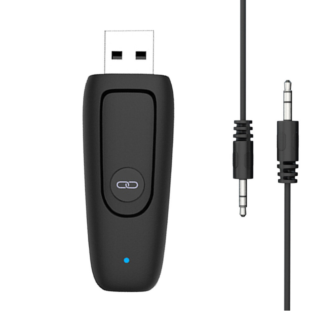 Bluetooth 5.0 Transmitter /& Receiver 2-in-1 Wireless 3.5mm Adapter For TV//Home