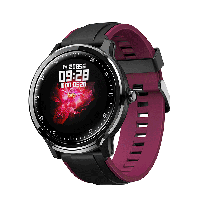 Bakeey SN80 1.3 pulgadas IPS Pantalla táctil completa DIY Corazón Tasa de presión arterial O2 Monitor bluetooth Music Weather Forcast 3D UI Smart Watch