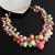Candy Color Multilayer Beads Choker Statement Pingente Colar