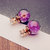Trendy Colorful Rhinestone Glass Ball Flower Round Orecchini regalo per le donne