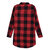 Women Casual Long Sleeve Plaid Loose Pocket Button Long Blouses