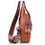 Ekphero&reg; Men Casual Genuine Leather Oil Wax Chest Bag Crossbody Bag