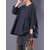 Women Vintage Long Sleeve Crewneck Plaid Loose Blouse