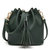 Vrouwen PU Leather Drawstring Emmer Zakken Retro Tassel Shoulder Bags Crossbody Zakken