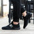 Men Comfortable Elastic Band Slip On Casual Athletic Shoes