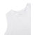 Sexy Women Sleeveless Solid White Back Split Cotton Vest Tank Top