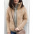 Casual Women Fleece Thick Stitching Stand Collar Long Sleeve Coats