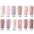 12 couleurs Nano blanc gel nu uv syst&egrave;me de couleur de vernis &agrave; ongles tremper-off art 