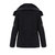 Casual Mulheres Zipper Pocket de manga comprida Couro Patchwork Slim Coat
