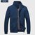 Mens Plus Size Zipper Fashion Lapel Casual Jacket Overcoat Waterproof Outdoor Sports Coat