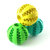 7CM Interactive IQ Treat Ball Rubber Cachorro Bolas Brinquedos com Bite Resistant Soft Rubber Cachorro Bolas 