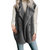 Dames Casual Herfst Winter Effen kleur Mouwloze vest met fleece knopen