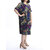 L-5XL Vintage Women Floral Pattern Printed Pocket Dress