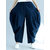 Folk Style Women Pure Color Elastic Waist Irregular Baggy Harem Cal&ccedil;as
