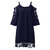 Women Off Shoulder Lace Strap Hollow Half Sleeve Casual Mini Dresses
