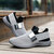 Men Comfortable Elastic Band Slip On Casual Athletic Shoes