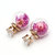 Модный Colorful Rhinestone Glass Ball Flower Round Серьги Подарок для Женское