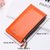 Kobiety Waxy Ultra Thin Leather Long Torebka Elegancka karta Multi Card Holder Phone Wallet Coin Bags