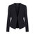 Donne eleganti breve collo a v senza tasca pulsante ol lavoro breve blazer