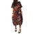 L-5XL Vintage Pocket Floral imprim&eacute; robe de poche