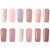 12 couleurs Nano blanc gel nu uv syst&egrave;me de couleur de vernis &agrave; ongles tremper-off art 