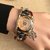 Vintage Fashion Ladies Bracelet Watch  Casual Women Leather Analog Quartz Watch
