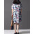 Vintage Women Loose Printing Short Sleeve Elegant Dress