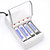 Palo C707 4 Slots LED Indicateur Chargeur Intelligent pour AA / AAA NiCd NiMh Rechargeable Batterie