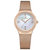 NAVIFORCE 5005 Crystal Casual Style Ladies Wrist Watch ضد للماء غير القابل للصدأ Steel حزام Quartz Watch