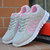 新しい女性スポーツシューズカジュアルアスレチックフラット快適なランニングアウトドアレースアップシューズ