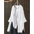 S-5XL Women Long Sleeve Button Down Cotton Asymmetric Vintage Blouse 